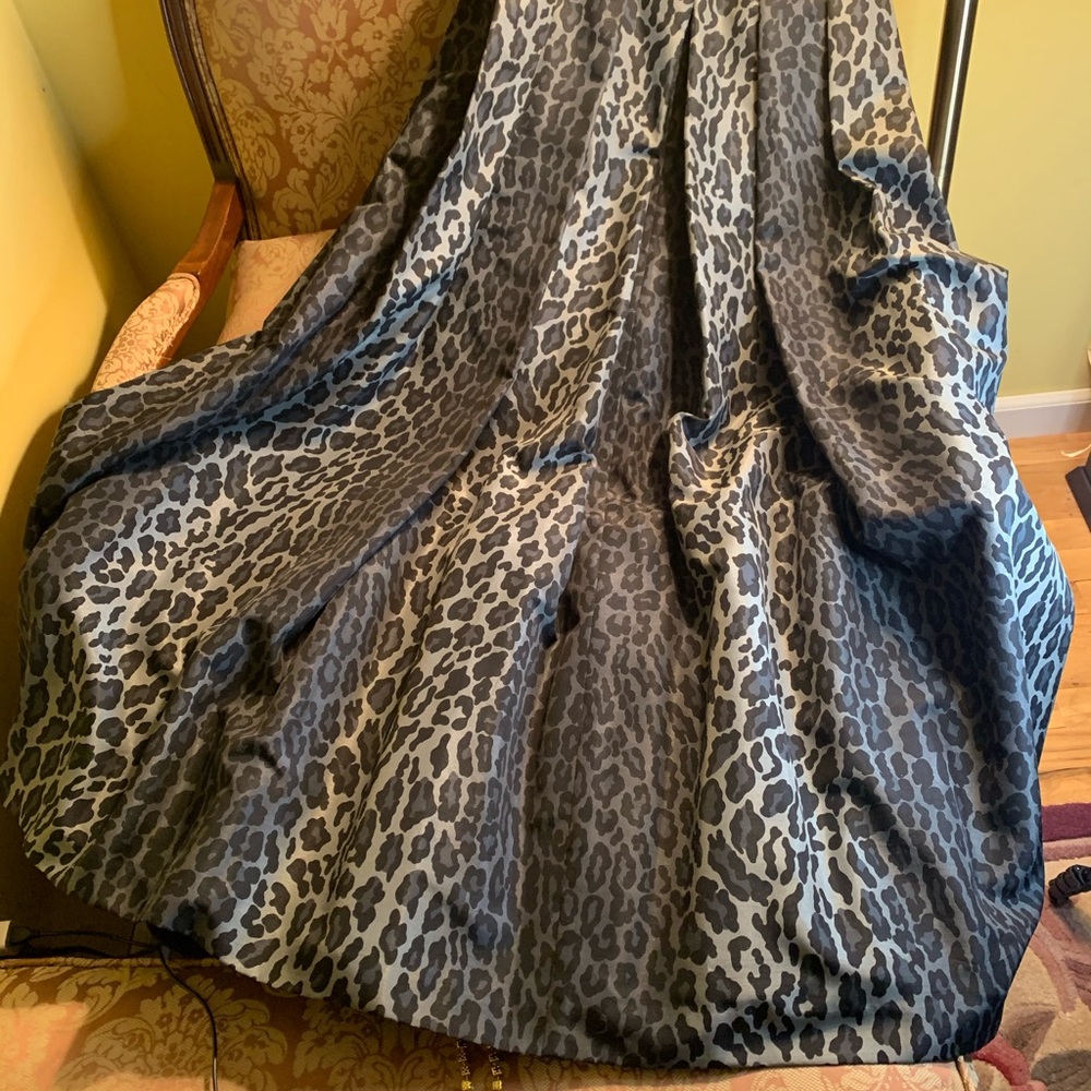 Leopard maxi evening skirt